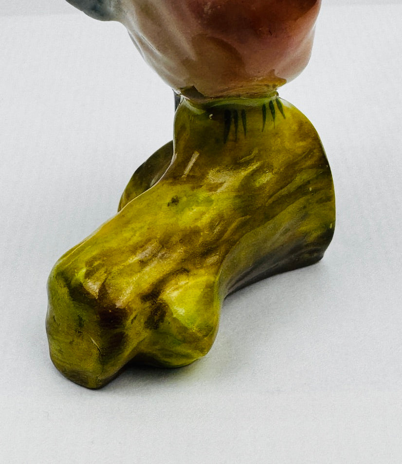 Rouge-gorge en porcelaine émaillée – Crown Staffordshire, modèle J. T. Jones