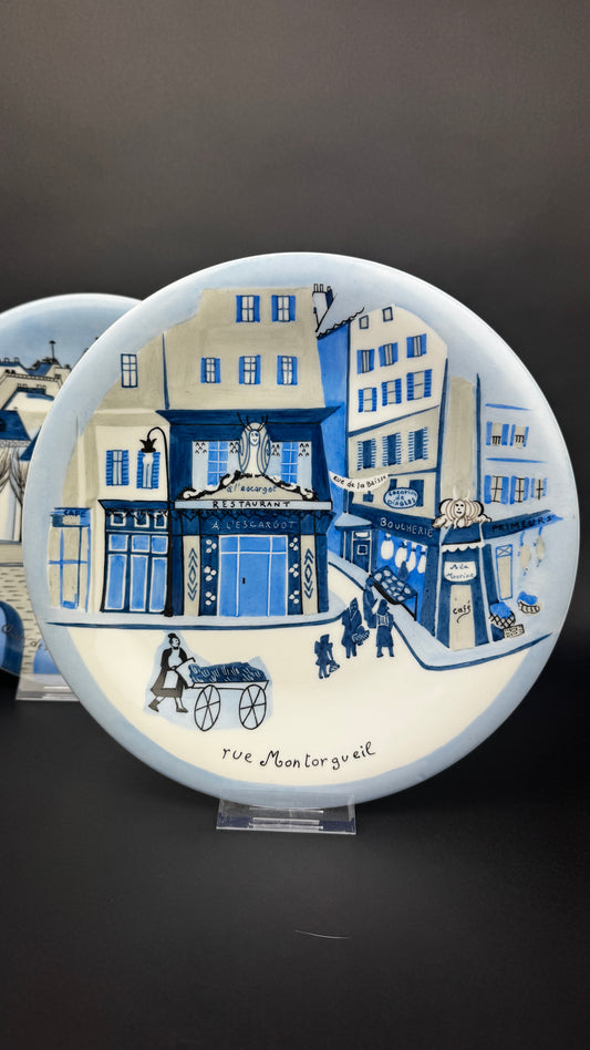 Primavera, paire d'assiettes en porcelaine de Limoges par catherine de Boysson