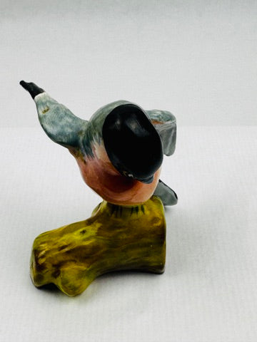 Rouge-gorge en porcelaine émaillée – Crown Staffordshire, modèle J. T. Jones