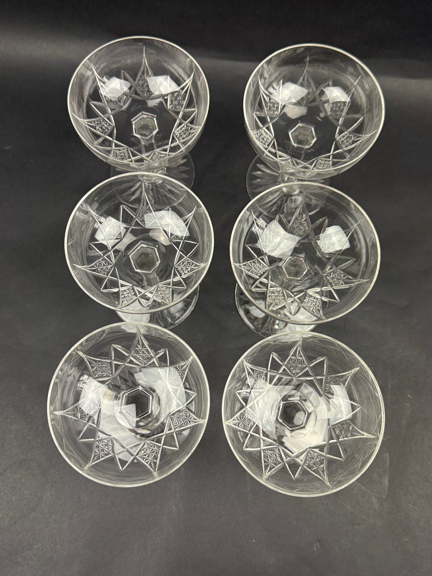 Baccarat, service Epron, suite de 6 coupes à champagne, lot n°2