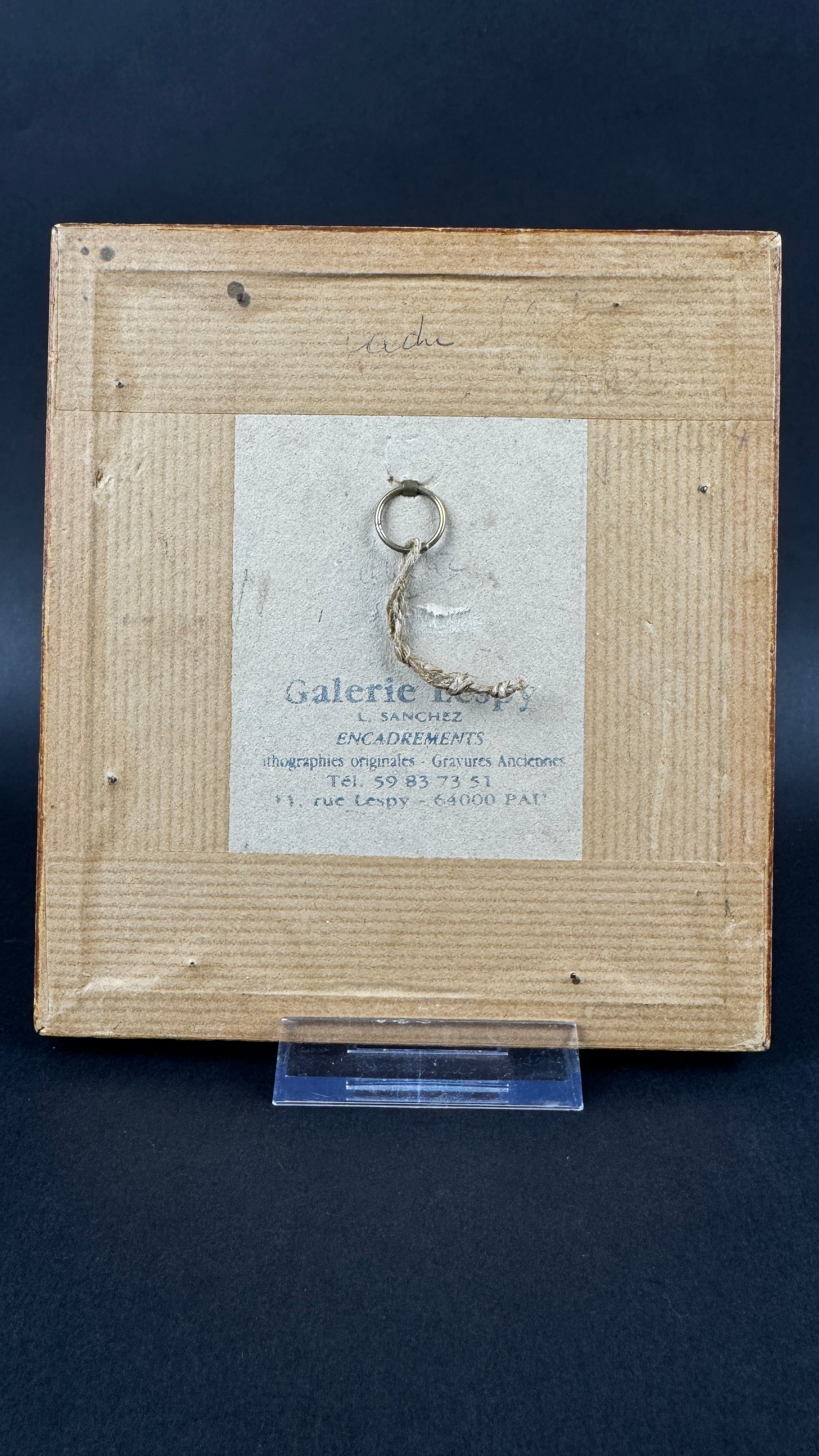Petite gravure, scène de dressage