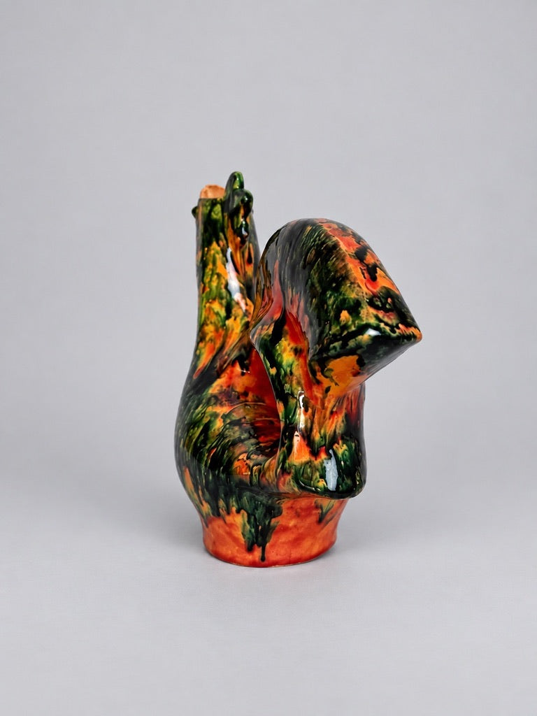 Agnès Bonnet, céramique Escalas, pichet zoomorphe, coq circa 1960