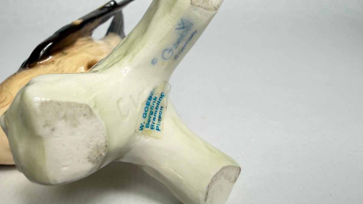 Pinson du Nord Goebel CV 86 de 1967, figurine en porcelaine allemande