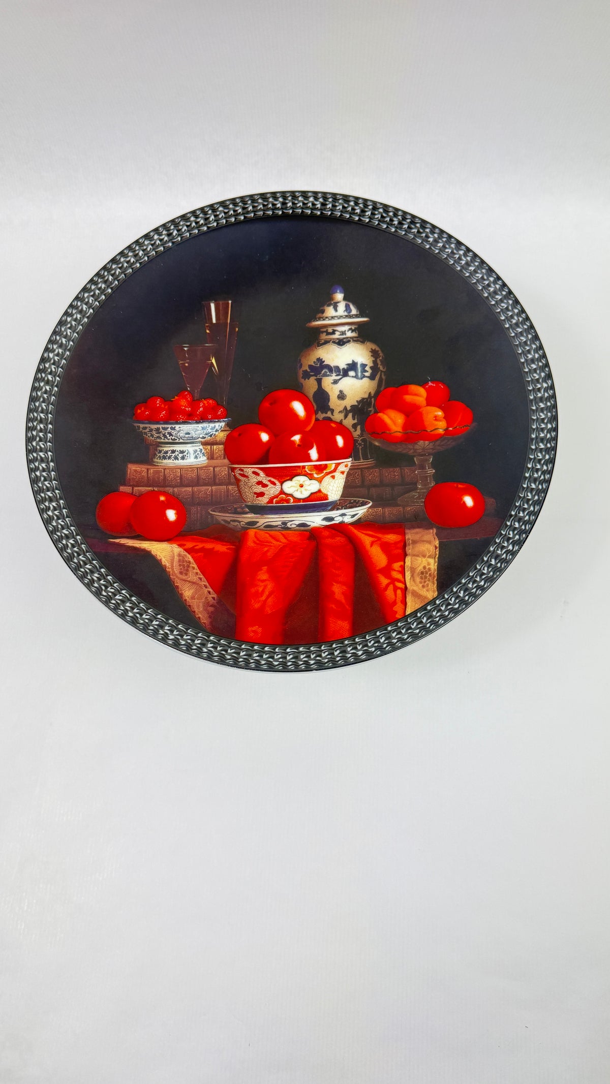 Jean-Claude Chauray pour Bernardaud compotier en porcelaine "Fruits aux coupes"