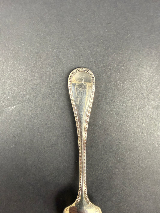 Christofle, suite de 9 cuillères à moka modèle perles
