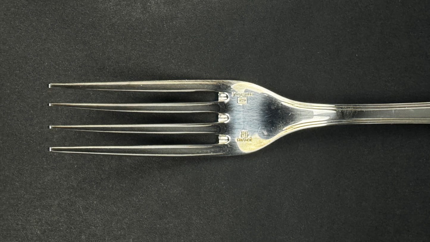 6 fourchettes de table Christofle America metal argente