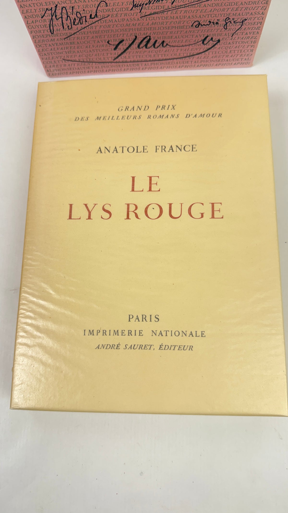 Anatole France – Le Lys rouge, lithographie originale de Van Dongen, Imprimerie Nationale / André Sauret, ex. n° 1225