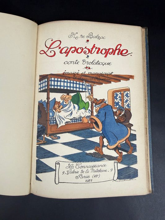 Honoré de Balzac L'apostrophe. Conte drolaticque colligé ez abbayes de Touraine
