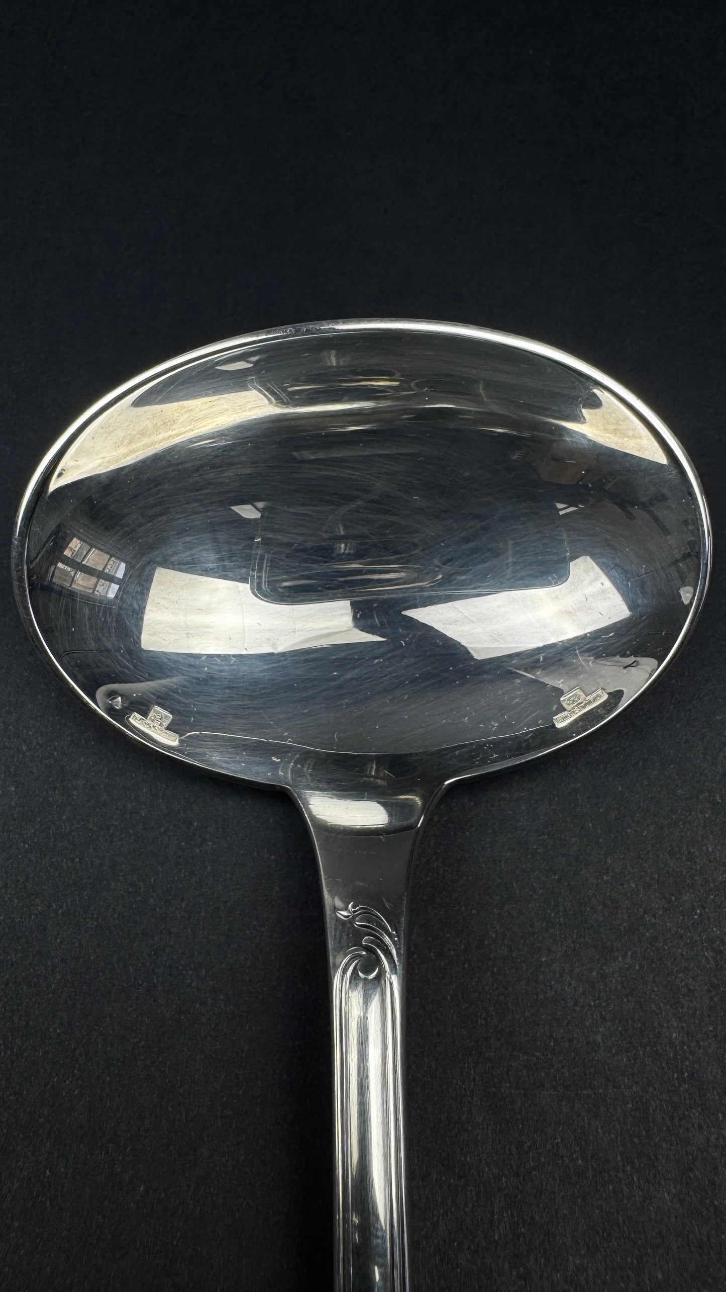 Cuillere a sauce Christofle Marly metal argente annees 80