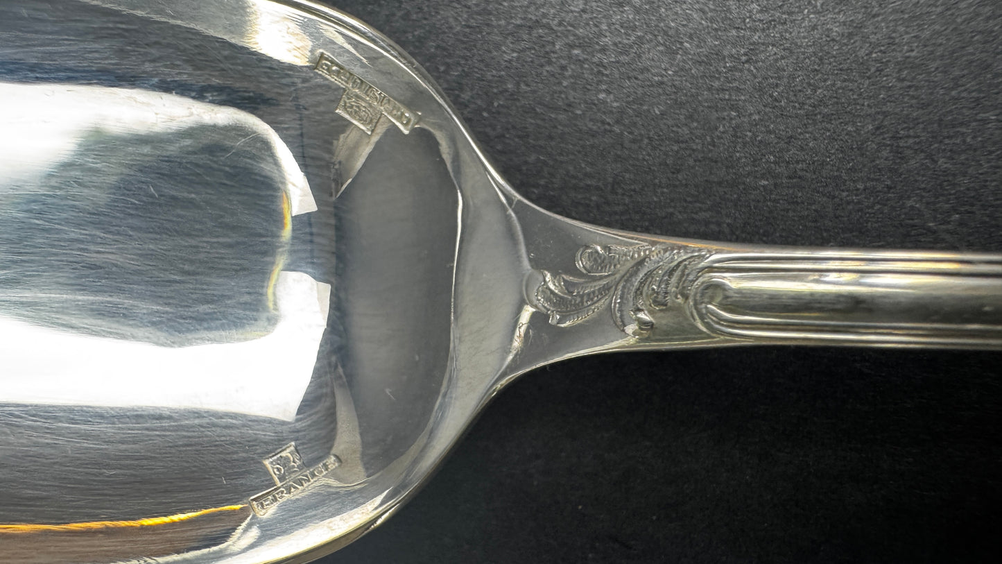 Lot de 6 cuillères Christofle modèle Marly – métal argenté – 13,5 cm