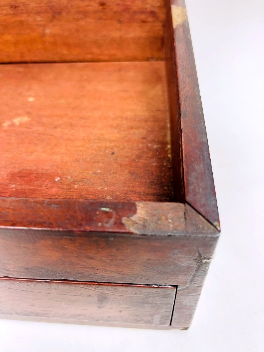 Coffret à correspondance, écritoire en acajou — photo 8