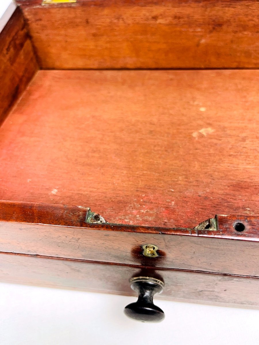 Coffret à correspondance, écritoire en acajou — photo 9