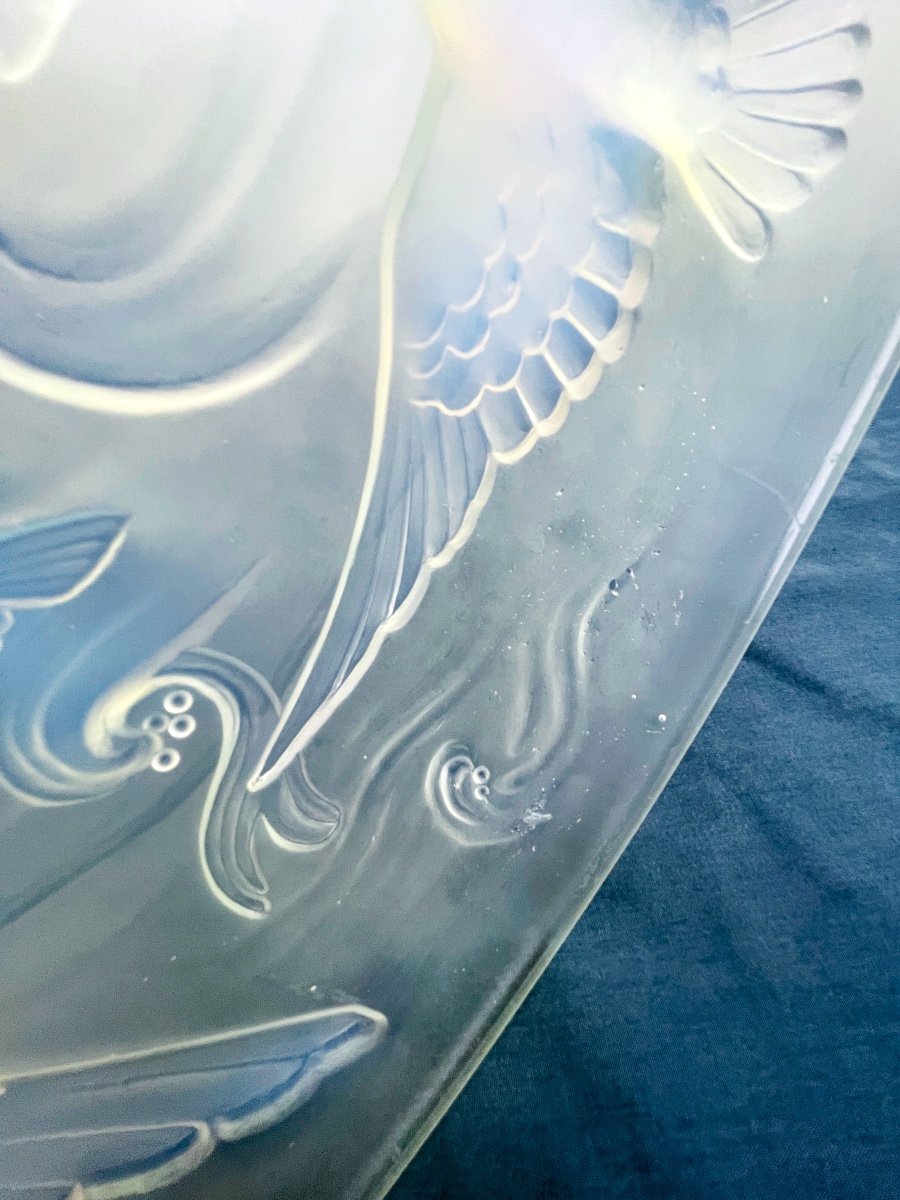 Verlys — Coupe en verre irisé à décor d'oies et de poissons — photo 8