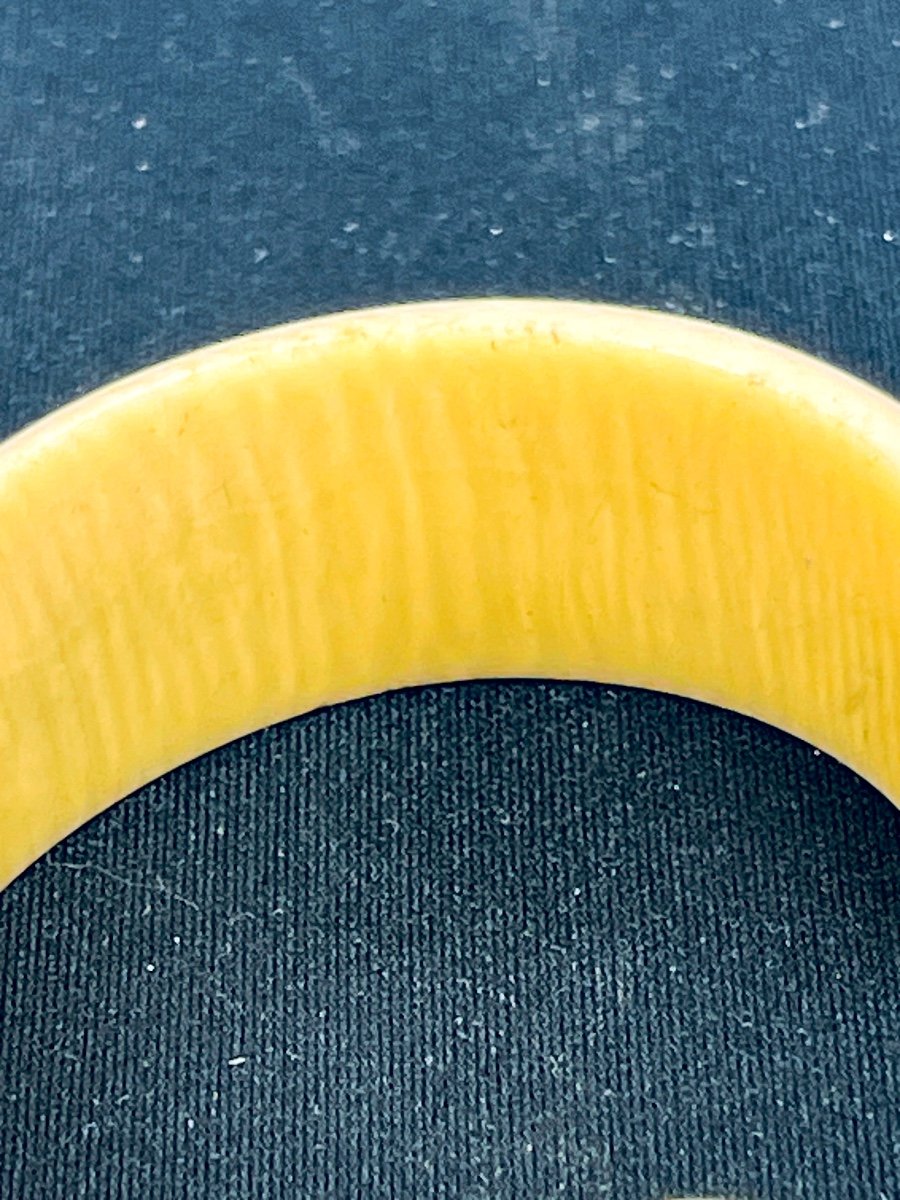 Bracelet manchette, jonc ouvert en ivoire — photo 6