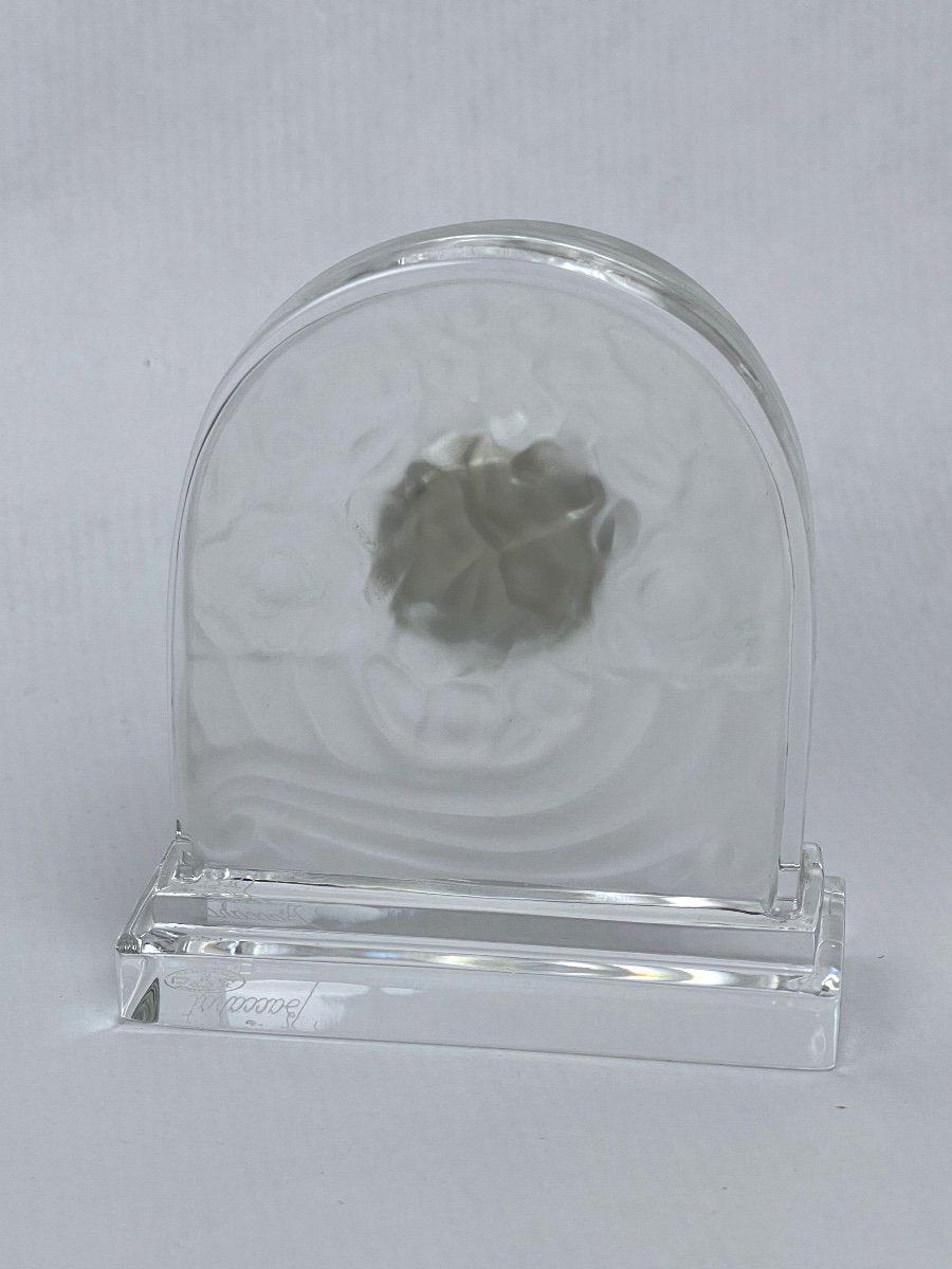 Baccarat — Pendulette de bureau en cristal moulé — photo 4