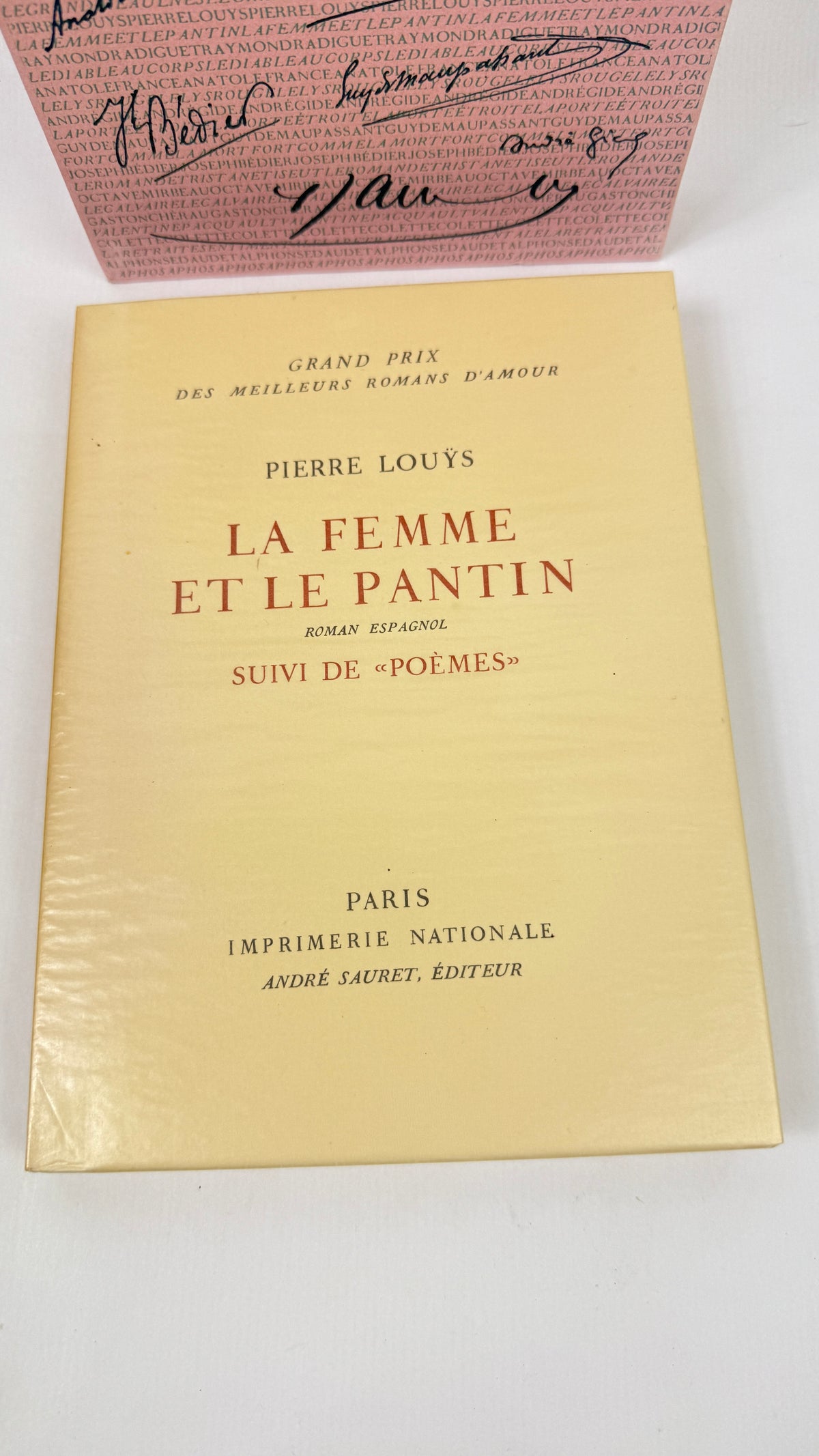 Pierre Louÿs – La Femme et le pantin, eau-forte de Galanis, Imprimerie Nationale / André Sauret, ex. n° 1225