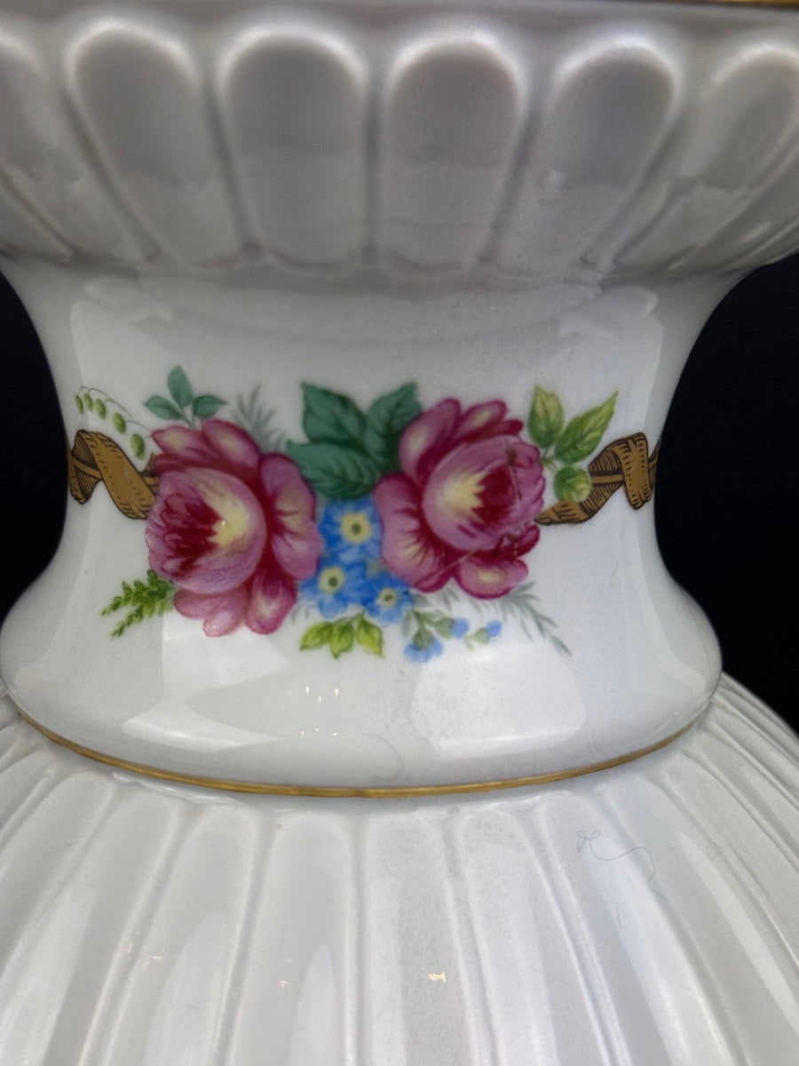 Raynaud Limoges — Pied de lampe en porcelaine, oiseaux de Paradis — photo 7