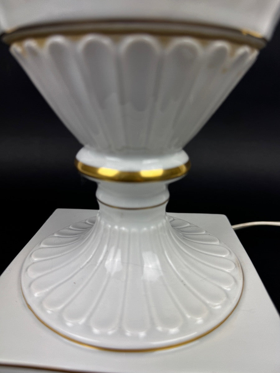 Raynaud Limoges — Pied de lampe en porcelaine, oiseaux de Paradis — photo 8