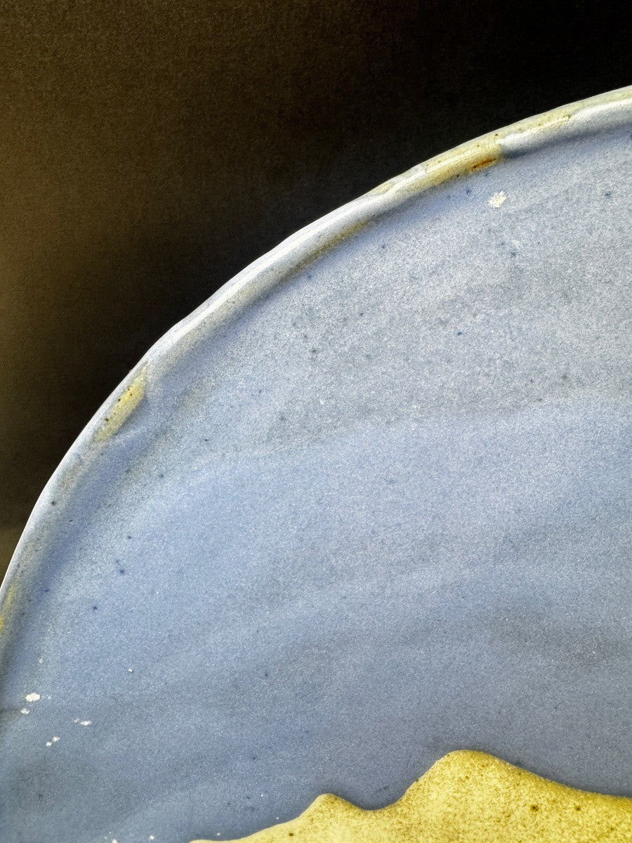 Large plat en céramique Vallauris, décor moderniste — photo 9