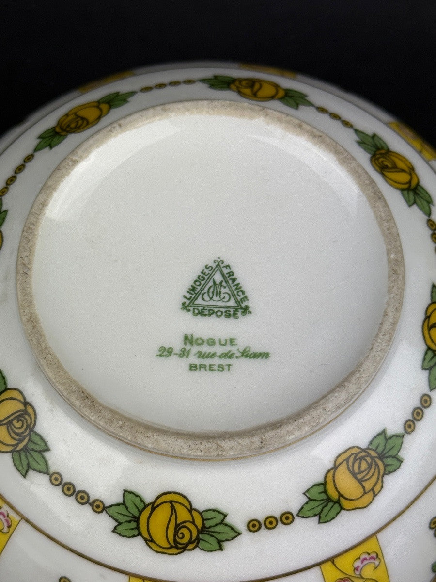 Charles Martin Limoges — Pique-fleurs en porcelaine, Art déco — photo 5