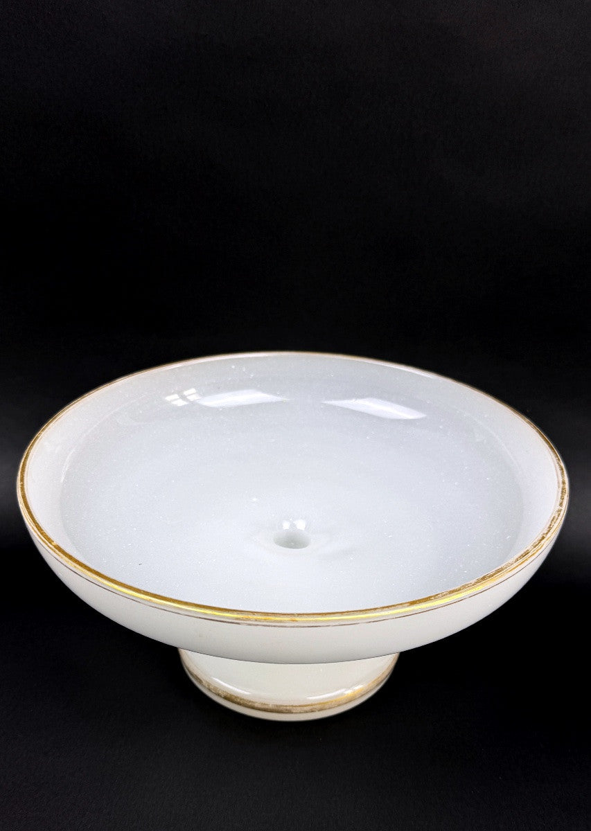 Compotier en opaline laiteuse, époque Restauration — photo 2