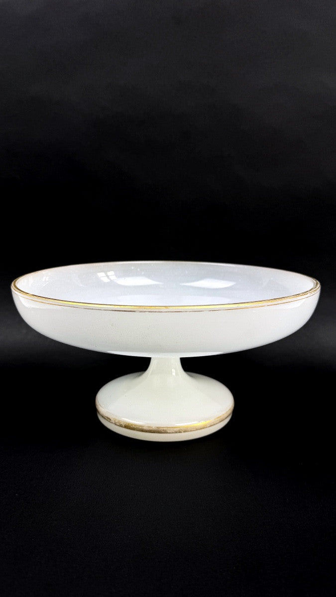 Compotier en opaline laiteuse, époque Restauration — photo 1