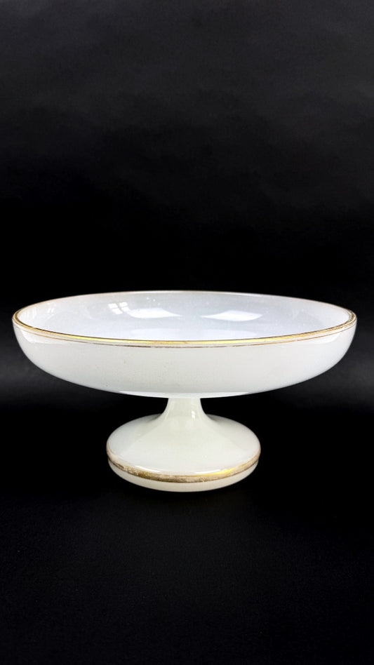Compotier en opaline laiteuse, époque Restauration — photo 1
