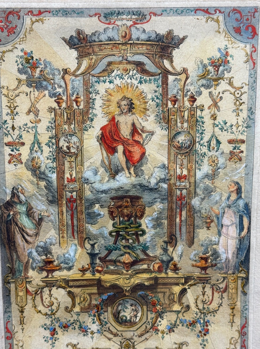 Claude Gillot — Livre de portières, la figure d'Apollon, c. 1737 — photo 2