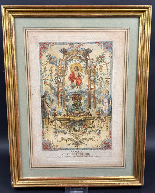Claude Gillot — Livre de portières, la figure d'Apollon, c. 1737 — photo 1