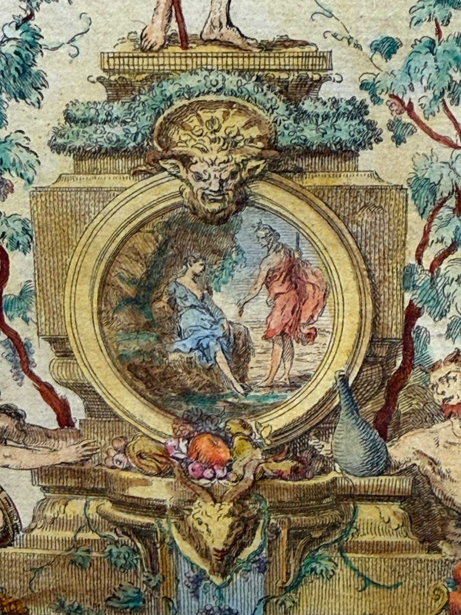 Claude Gillot — Livre de portières, la figure de Bacchus, c. 1737 — photo 4