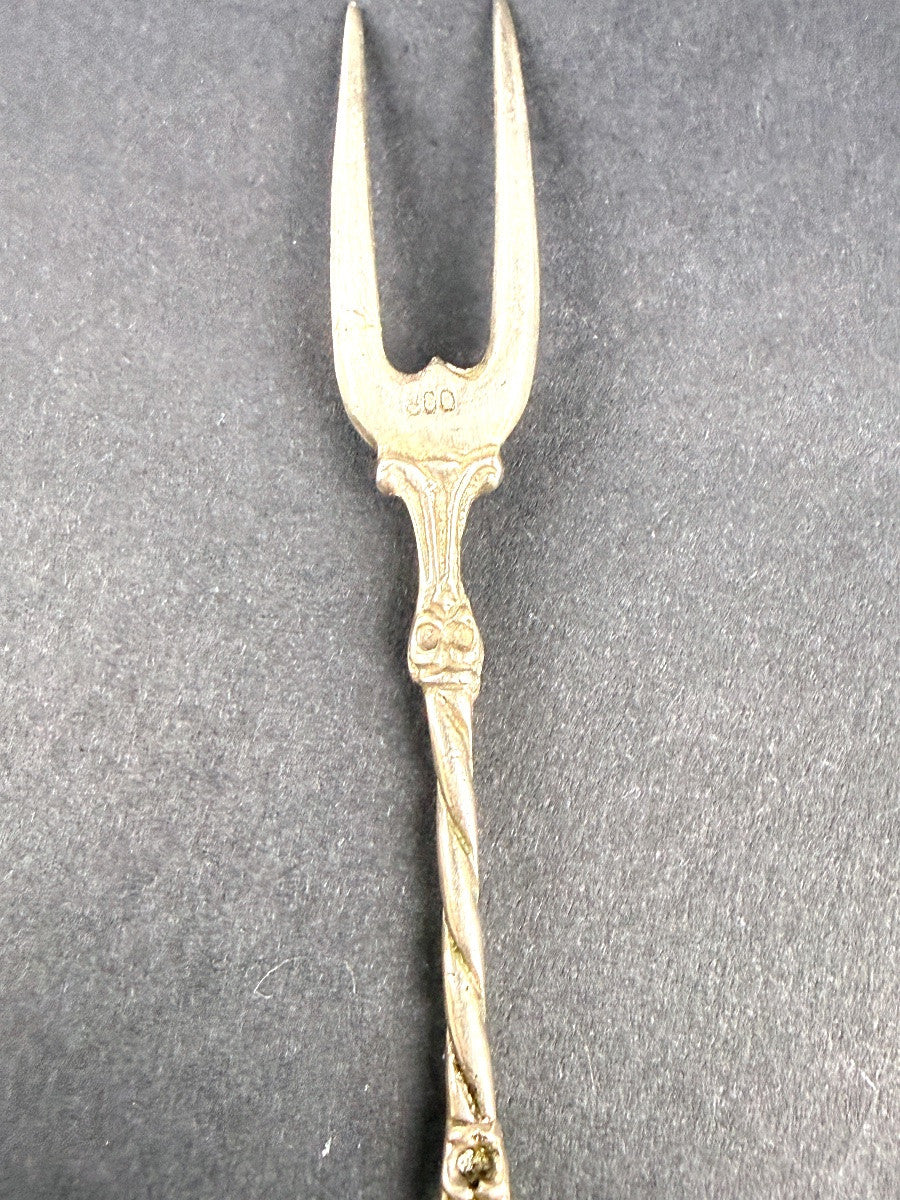 Quatre piques et un tartineur en argent 800, Italie — photo 4