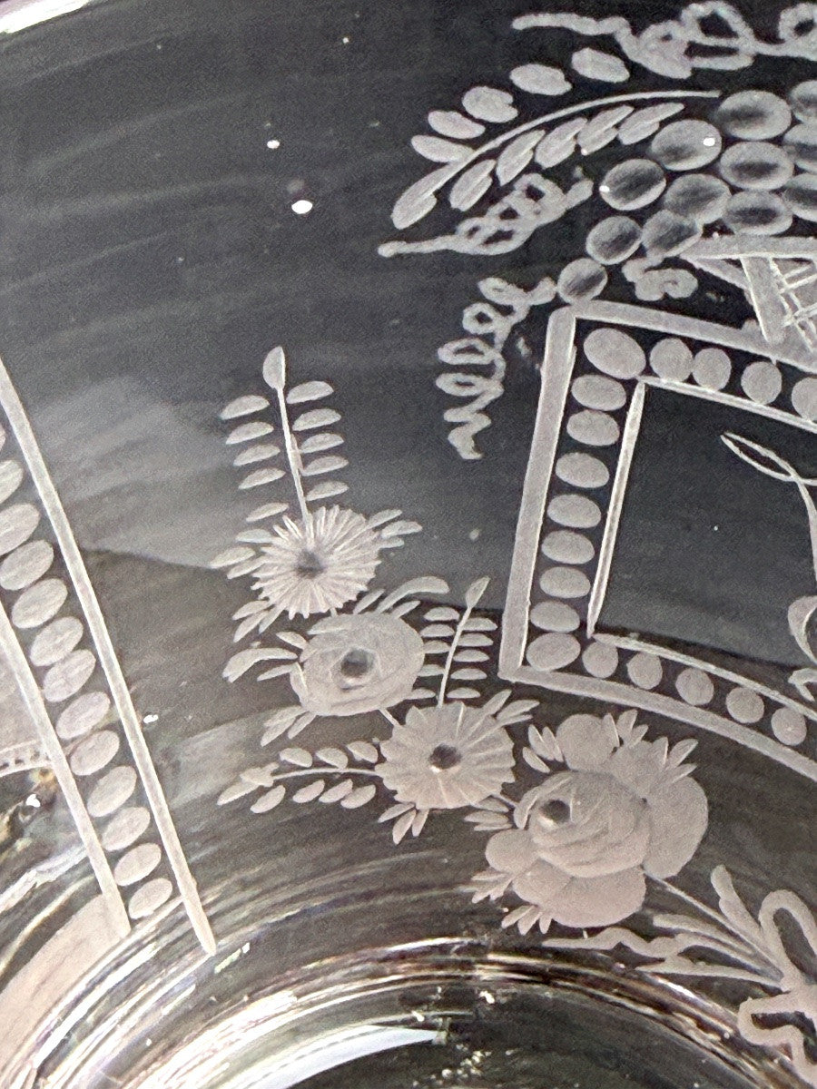 Verre en cristal gravé, souvenir du Sunderland Bridge, c. 1850 — photo 6