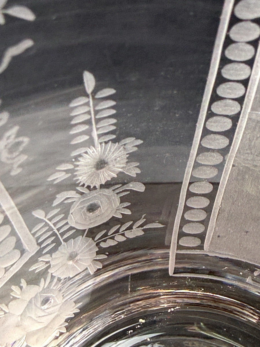 Verre en cristal gravé, souvenir du Sunderland Bridge, c. 1850 — photo 8
