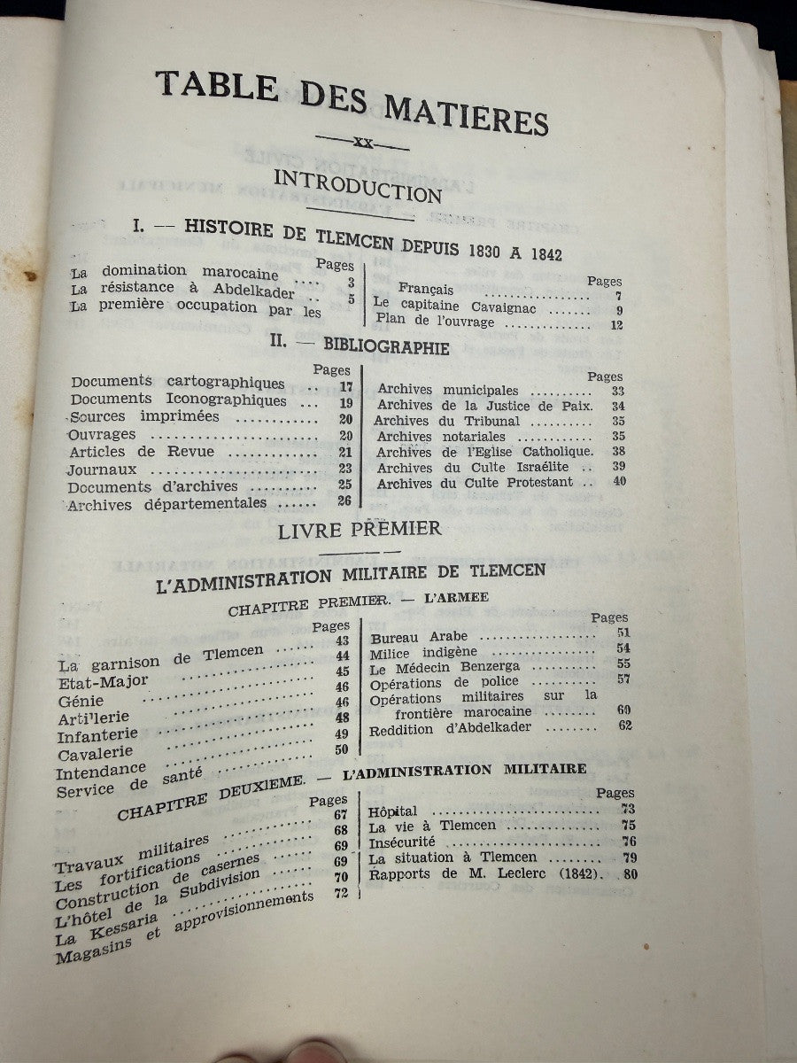 André Lecocq — Tlemcen, ville française, tome I, Tanger 1940 — photo 6