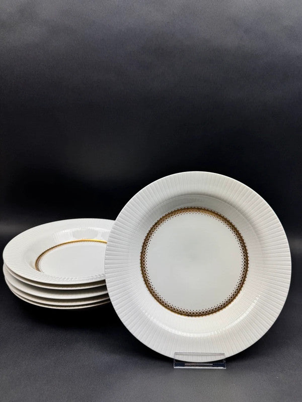 Rosenthal Tapio Wirkkala 6 assiettes creuses Ondulation Studio-Line 1970-1980