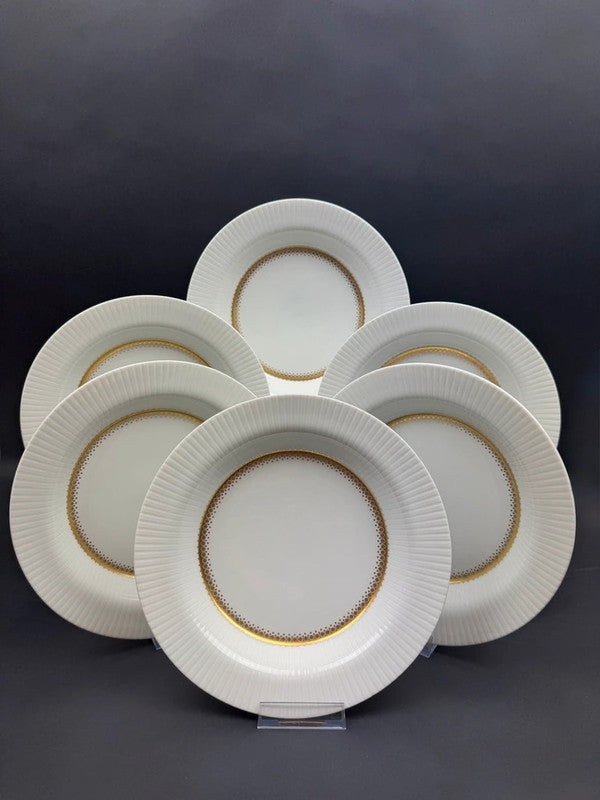 Rosenthal Tapio Wirkkala 6 assiettes creuses Ondulation Studio-Line 1970-1980