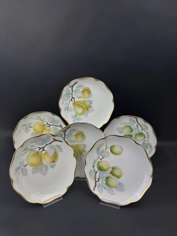 RC Bavaria 6 assiettes dessert fruits Auguste Viktoria