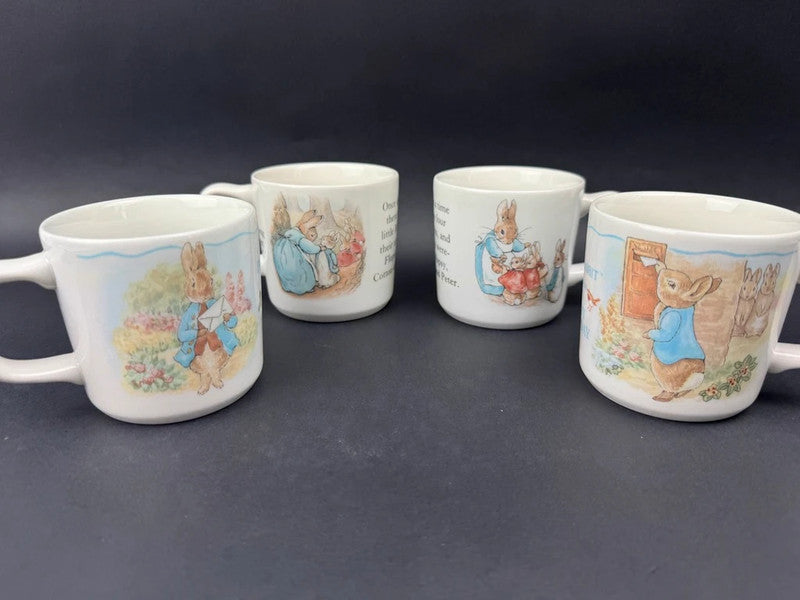 Lot de 4 mugs en porcelaine Peter Rabbit – Beatrix Potter
