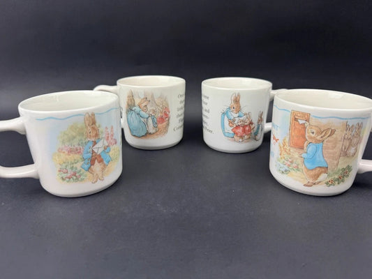 Lot de 4 mugs en porcelaine Peter Rabbit – Beatrix Potter
