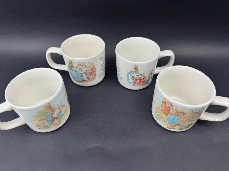 Lot de 4 mugs en porcelaine Peter Rabbit – Beatrix Potter