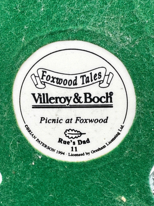 Villeroy & Boch Foxwood Tales figurine lapin Rue’s Dad Picnic 1994