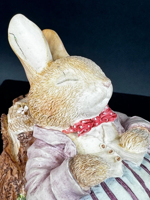 Villeroy & Boch Foxwood Tales figurine lapin Rue’s Dad Picnic 1994