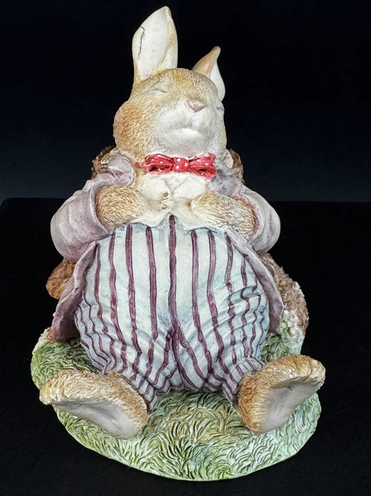 Villeroy & Boch Foxwood Tales figurine lapin Rue’s Dad Picnic 1994