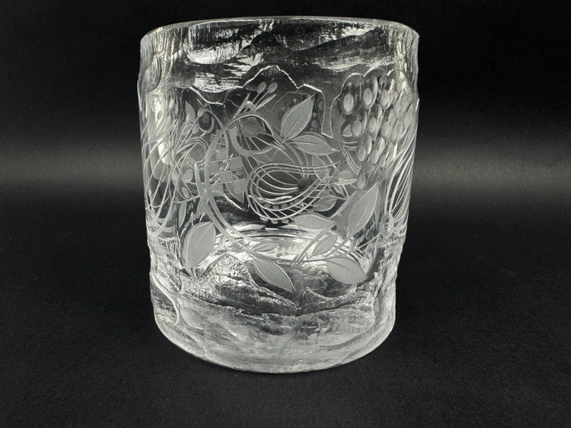 Vase en cristal signé Bjorn Wiinblad pour Rosenthal, édition limitée numérotée 63/100