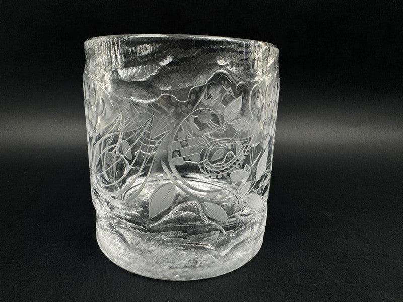 Vase en cristal signé Bjorn Wiinblad pour Rosenthal, édition limitée numérotée 63/100