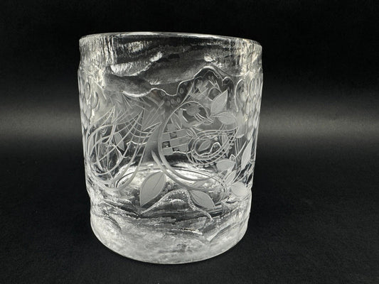 Vase en cristal signé Bjorn Wiinblad pour Rosenthal, édition limitée numérotée 63/100
