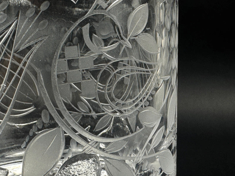 Vase en cristal signé Bjorn Wiinblad pour Rosenthal, édition limitée numérotée 63/100