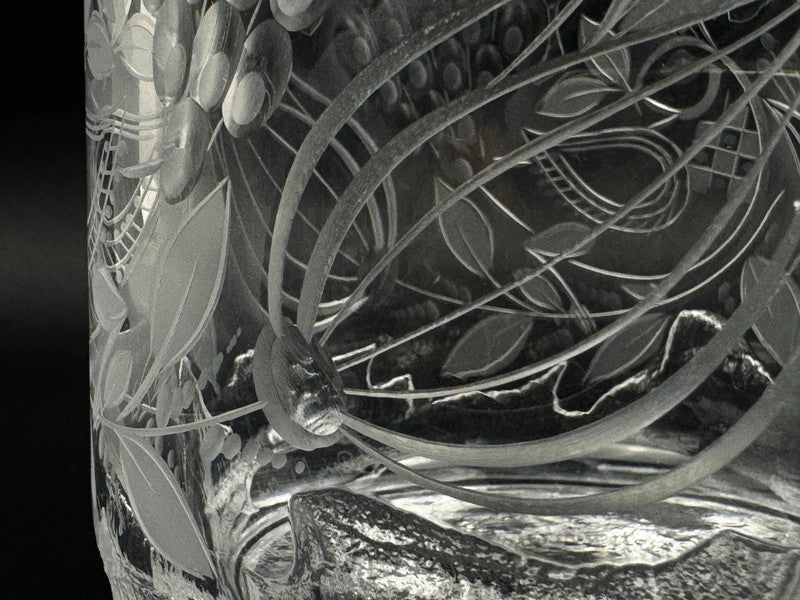 Vase en cristal signé Bjorn Wiinblad pour Rosenthal, édition limitée numérotée 63/100