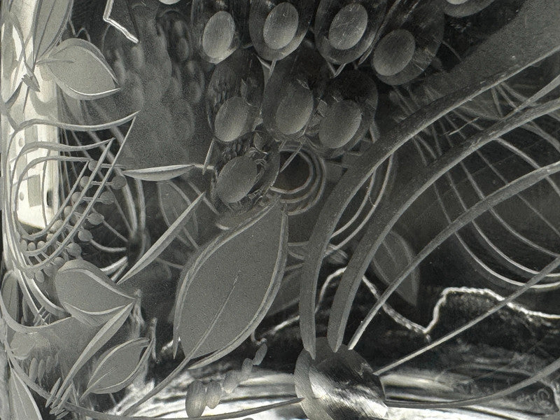 Vase en cristal signé Bjorn Wiinblad pour Rosenthal, édition limitée numérotée 63/100