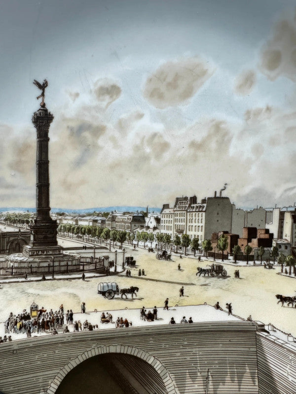 4 assiettes décoratives Porcelaine de Paris “Paris à travers les âges”